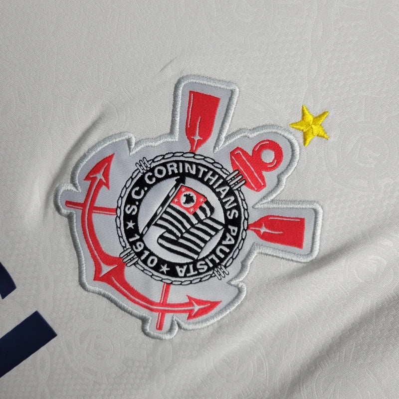 camisa-corinthians-retrô-branca-excel-penalty-1998-neymar-messi-cr7-futebol