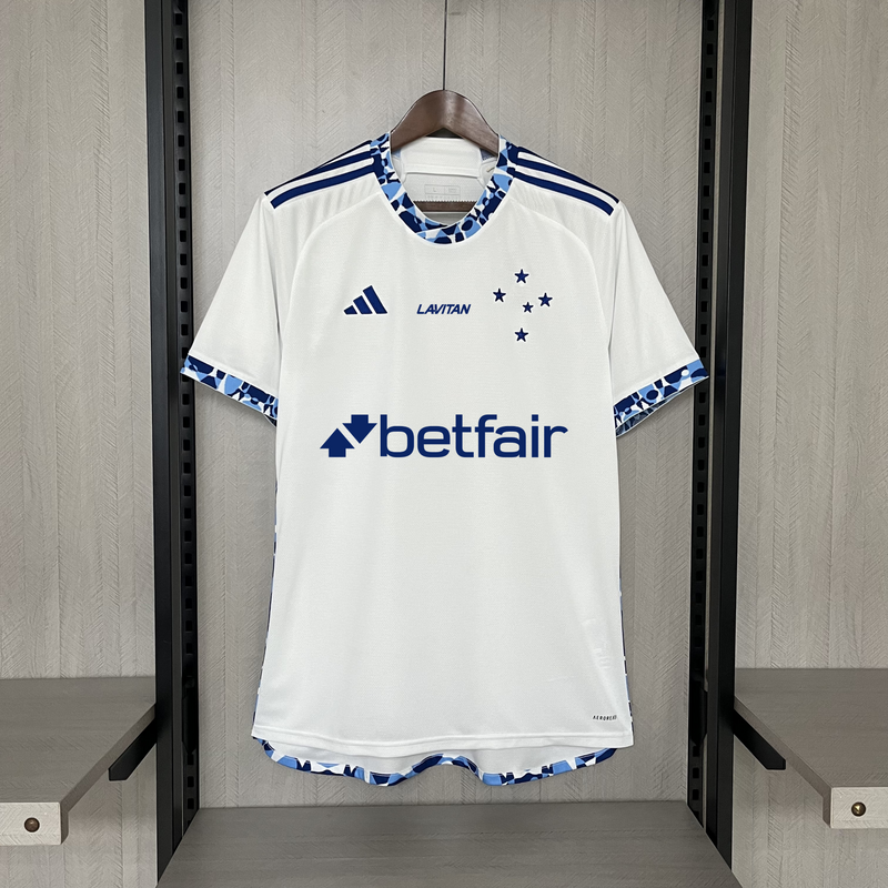 camisa-cruzeiro-away-ii-2-branca-betfair-adidas-24-25-neymar-messi-cr7-futebol 