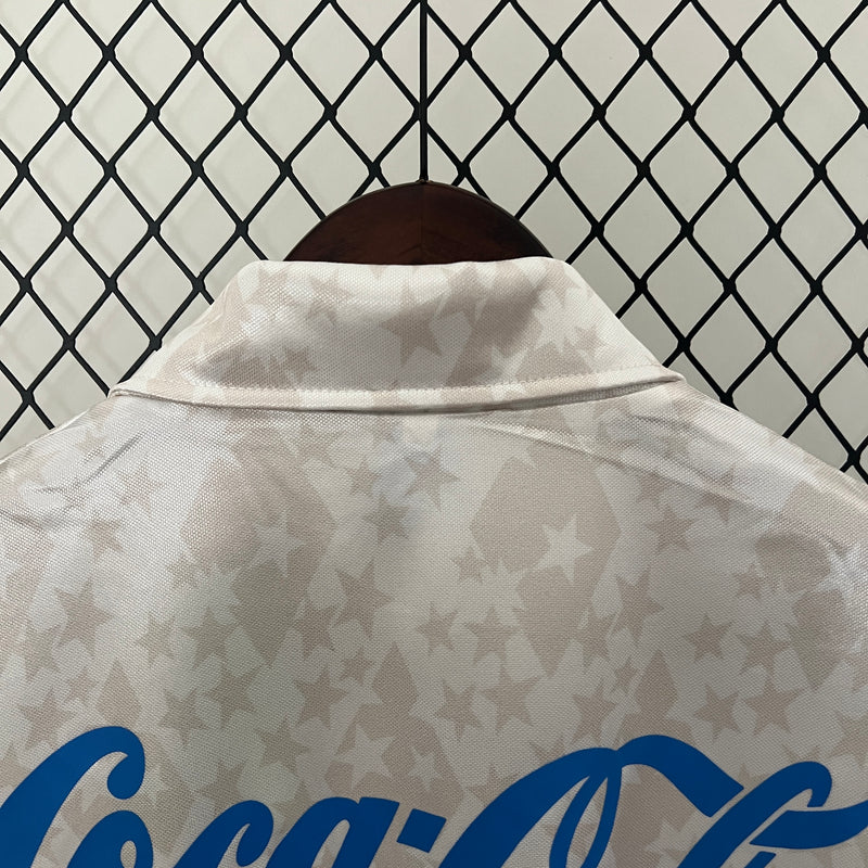camisa-cruzeiro-retrô-branca-coca-cola-finta-93-94-neymar-messi-cr7-futebol