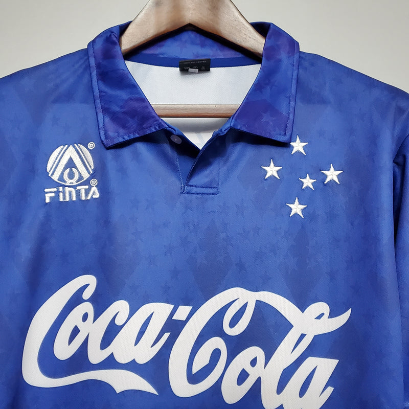 camisa-cruzeiro-retrô-i-1-azul-coca-cola-fintas-93-94-neymar-messi-cr7-futebol