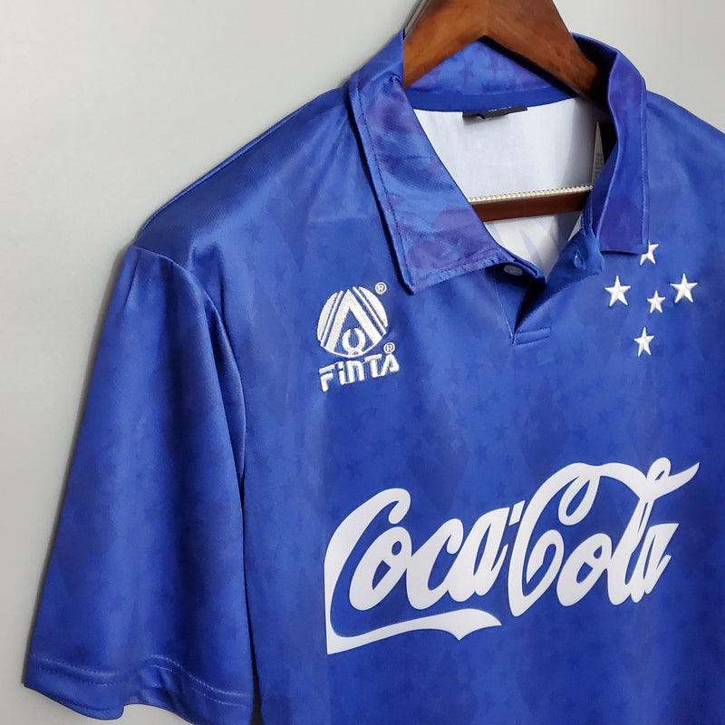 camisa-cruzeiro-retrô-i-1-azul-coca-cola-fintas-93-94-neymar-messi-cr7-futebol