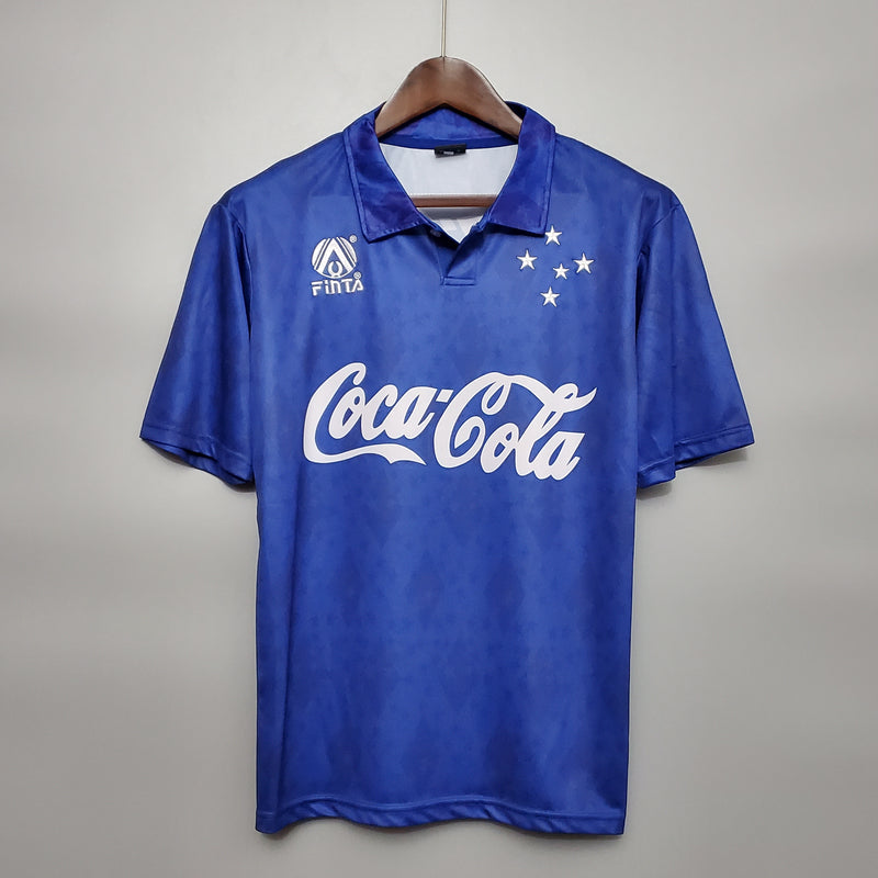 camisa-cruzeiro-retrô-i-1-azul-coca-cola-fintas-93-94-neymar-messi-cr7-futebol
