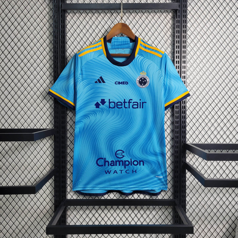 camisa-cruzeiro-third-iii-3-azul claro-betfair-adidas-23-24-neymar-messi-cr7-futebol