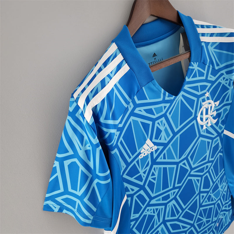 camisa-flamengo-goleiro-azul claro-adidas-22-234-neymar-messi-cr7-futebol
