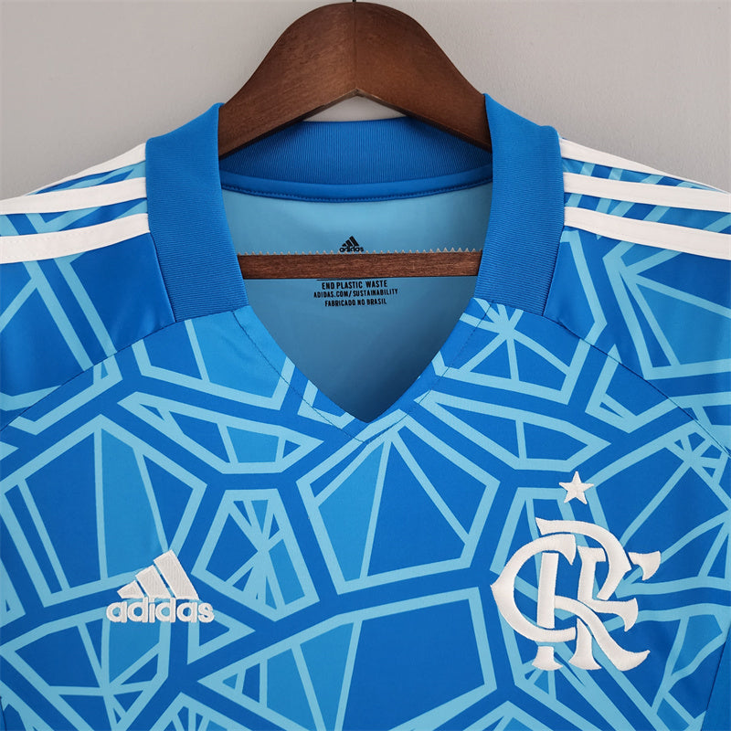 camisa-flamengo-goleiro-azul claro-adidas-22-234-neymar-messi-cr7-futebol