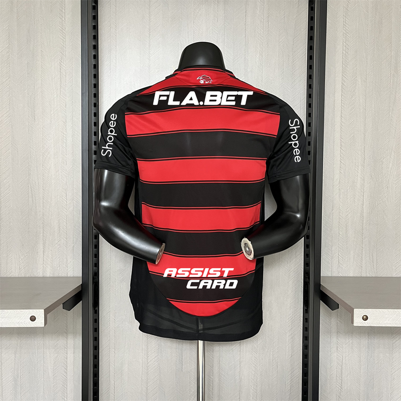 camisa-flamengo-home-i-1-rubor negra-pix.bet-adidas-25-26-neymar-messi-cr7-futebol