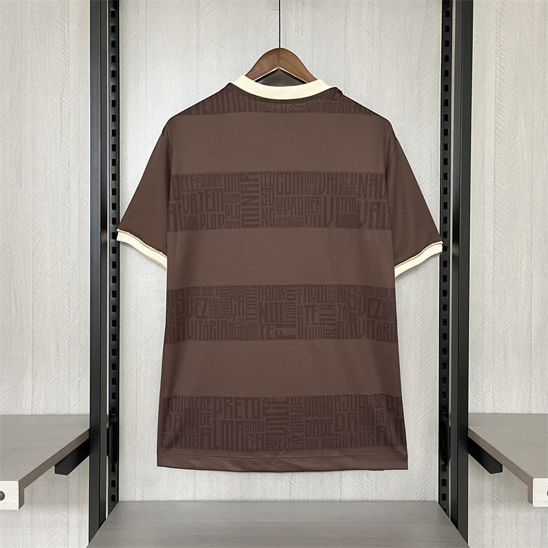 camisa-flamengo-mais que cultura identidade-marrom-adidas-24-25-neymar-messi-cr7-futebol