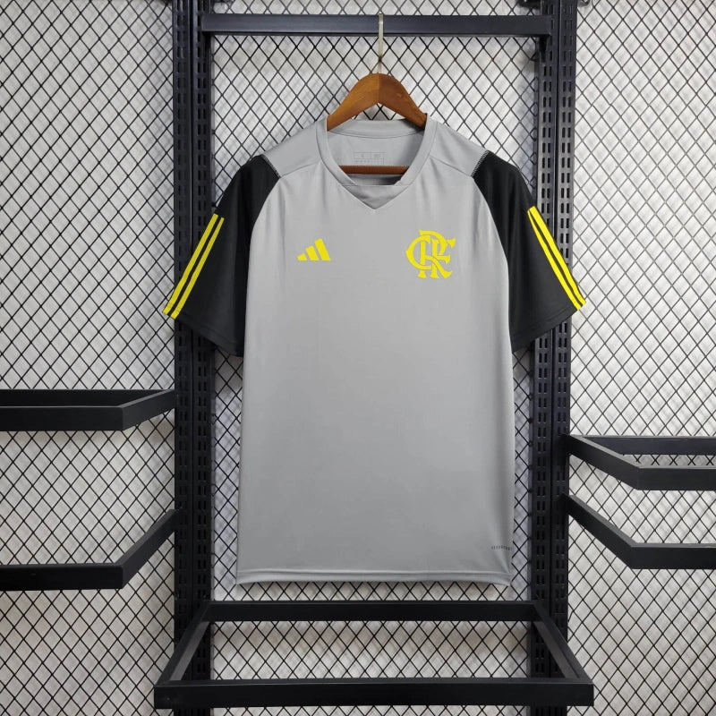 camisa-flamengo-training-cinza-adidas-24-25-neymar-messi-cr7-futebol