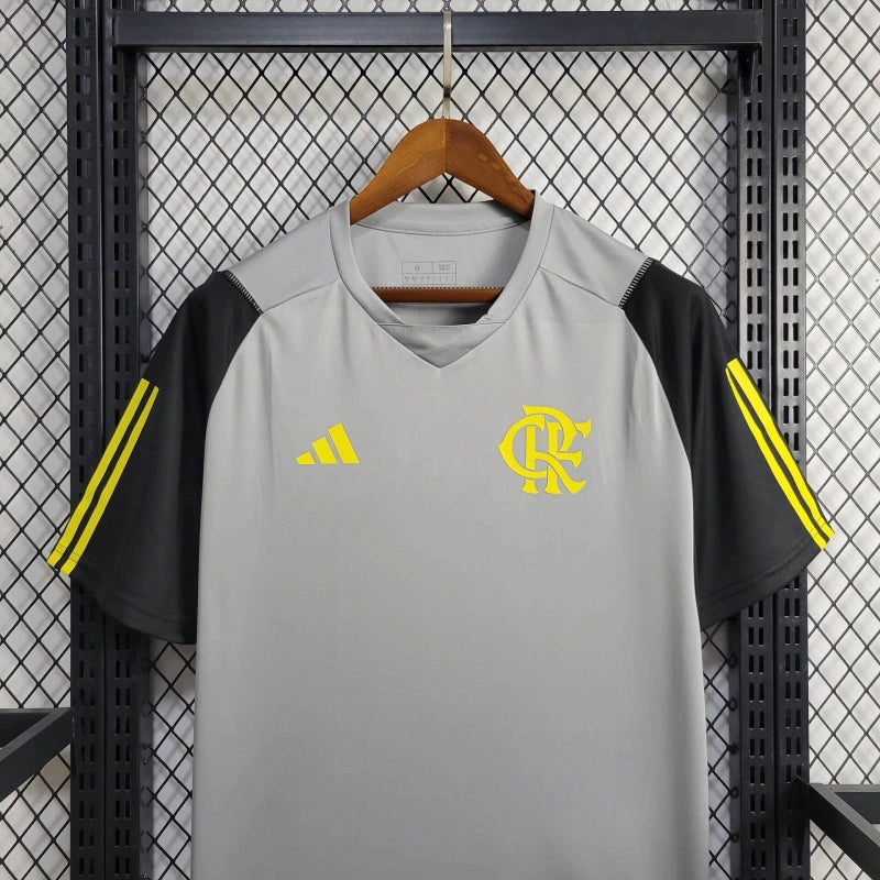 camisa-flamengo-training-cinza-adidas-24-25-neymar-messi-cr7-futebol