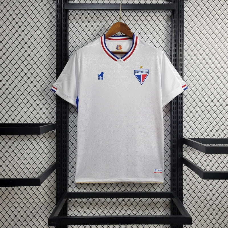 camisa-fortaleza-away-ii-2-branca-volt-23-24-neymar-messi-cr7-futebol 