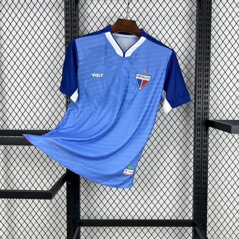 camisa-fortaleza-goleiro-azul-volt-25-26-neymar-messi-cr7-futebol