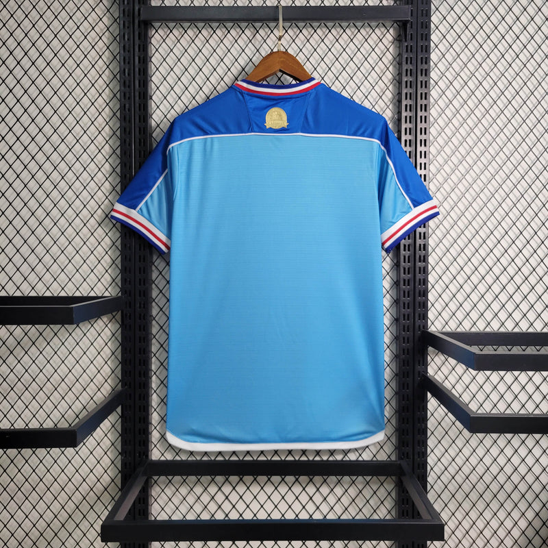 camisa-fortaleza-goleiro-azul claro-volt-23-24-neymar-messi-cr7-futebol