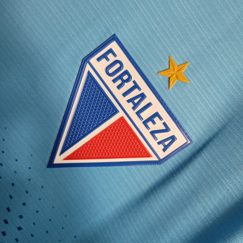 camisa-fortaleza-goleiro-azul claro-volt-23-24-neymar-messi-cr7-futebol 