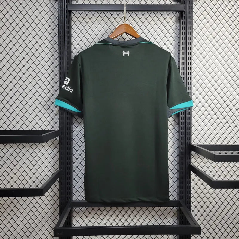 camisa-liverpool-away-ii-2-verde-standard chartered-nike-24-25-neymar-messi-cr7-futebol