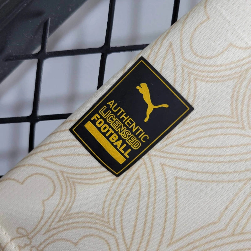 camisa-milan-branded version-creme-emirartes fly better-puma-23-24-neymar-messi-cr7-futebol