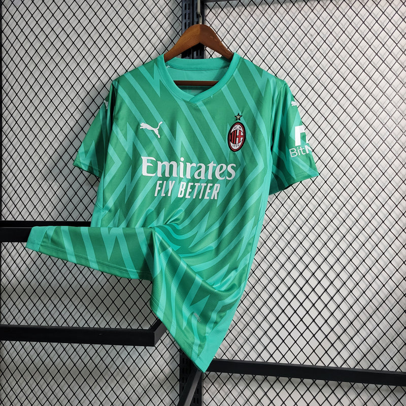 camisa-milan-goleiro-green-verde-emirates fly better-puma-23-24-neymar-messi-cr7-futebol 