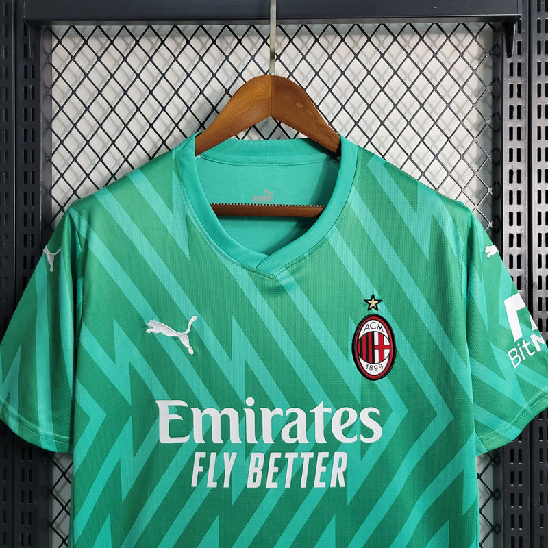 camisa-milan-goleiro-green-verde-emirates fly better-puma-23-24-neymar-messi-cr7-futebol 