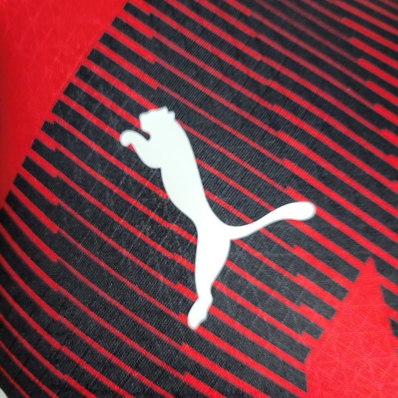 camisa-milan-home-i-1-rubro negra-emirartes fly better-puma-23-24-neymar-messi-cr7-futebol
