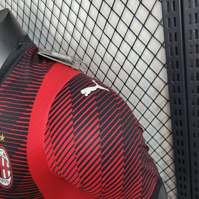 camisa-milan-home-i-1-rubro negra-emirartes fly better-puma-23-24-neymar-messi-cr7-futebol