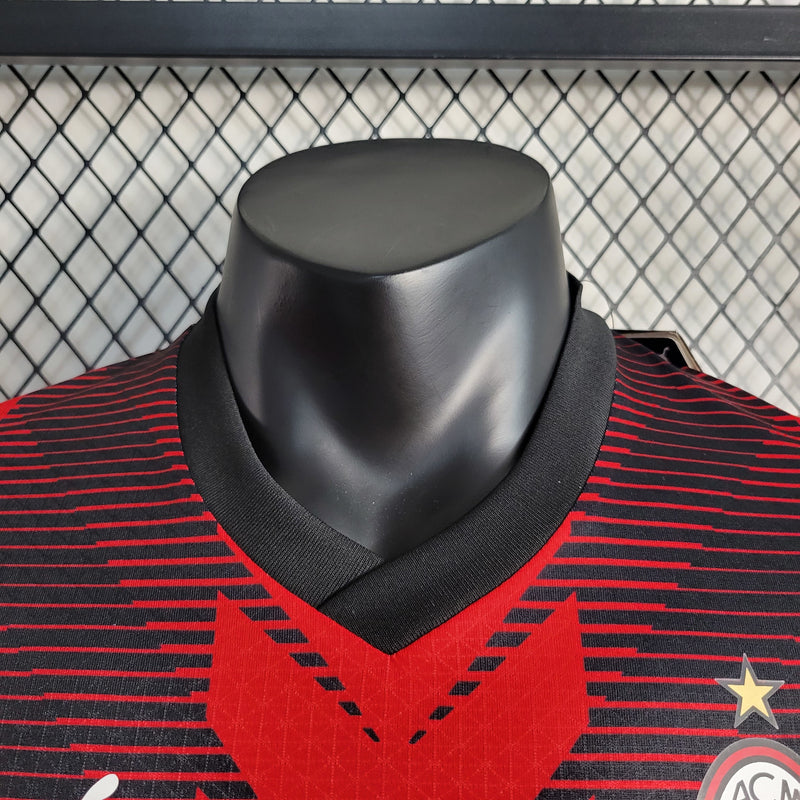 camisa-milan-home-i-1-rubro negra-emirartes fly better-puma-23-24-neymar-messi-cr7-futebol