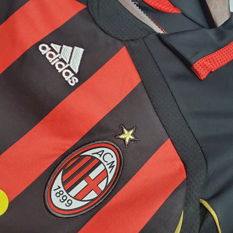 Camisa Milan Retrô 06/07 - Torcedor Adidas Masculina - Rubro Negra - Bwin