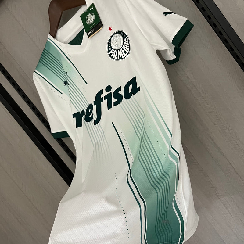 camisa-palmeiras-away-ii-2-branca-crefisa-puma-22-23-neymar-messi-cr7-futebol 