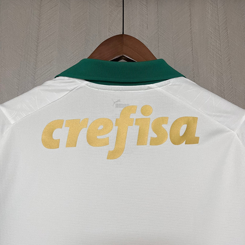 camisa-palmeiras-away-ii-2-branca-crefisa-pumas-24-25-neymar-messi-cr7-futebol