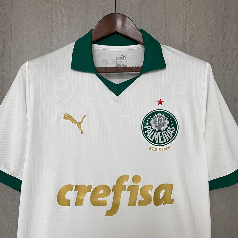 camisa-palmeiras-away-ii-2-branca-crefisa-pumas-24-25-neymar-messi-cr7-futebol