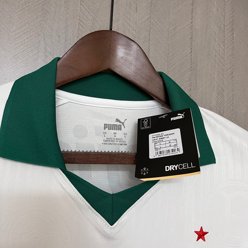 camisa-palmeiras-away-ii-2-branca-crefisa-pumas-24-25-neymar-messi-cr7-futebol