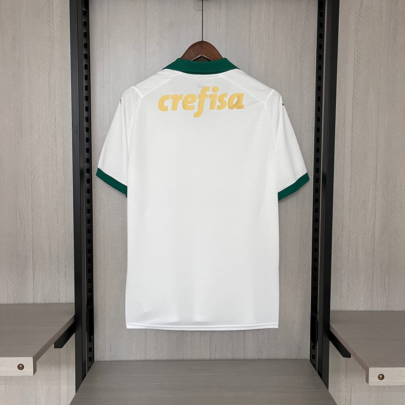 camisa-palmeiras-away-ii-2-branca-crefisa-pumas-24-25-neymar-messi-cr7-futebol
