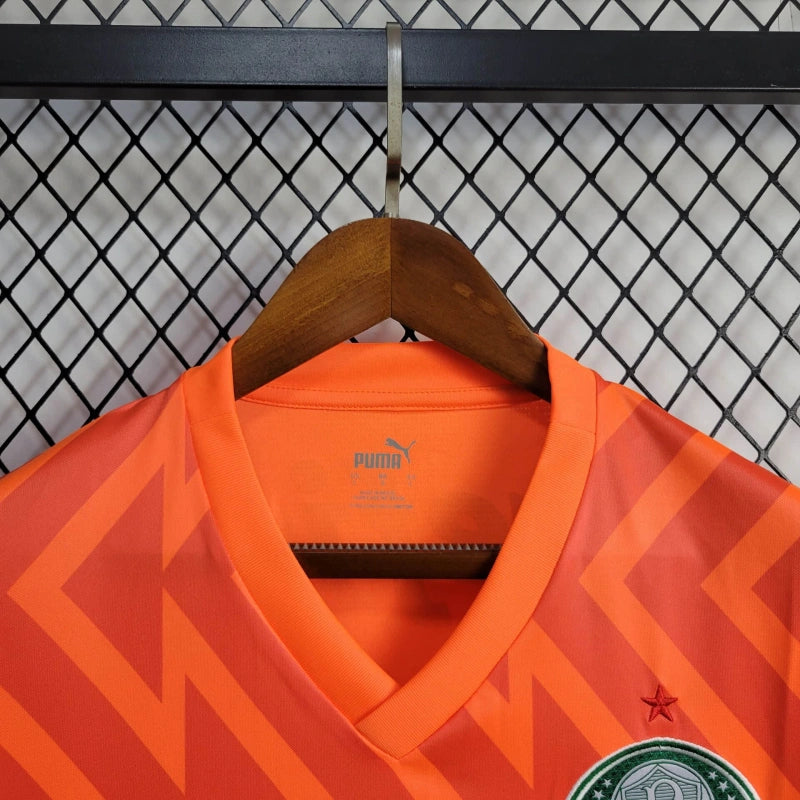 camisa-palmeiras-goleiro-laranjaa-crefisa-puma-24-25-neymar-messi-cr7-futebol