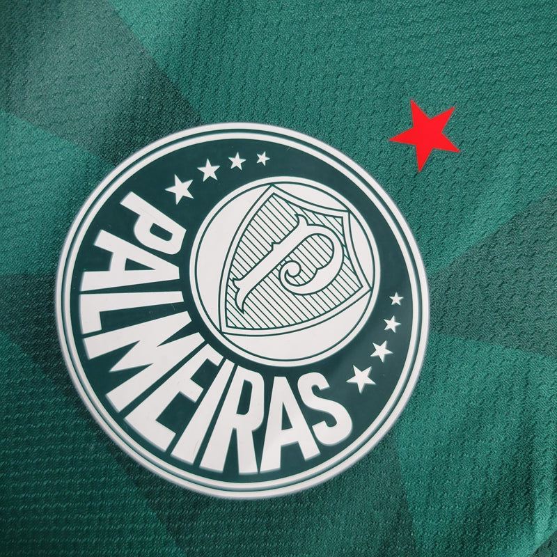 camisa-palmeiras-home-i-3-verde-crefisa-pumas-23-24-neymar-messi-cr7-futebol