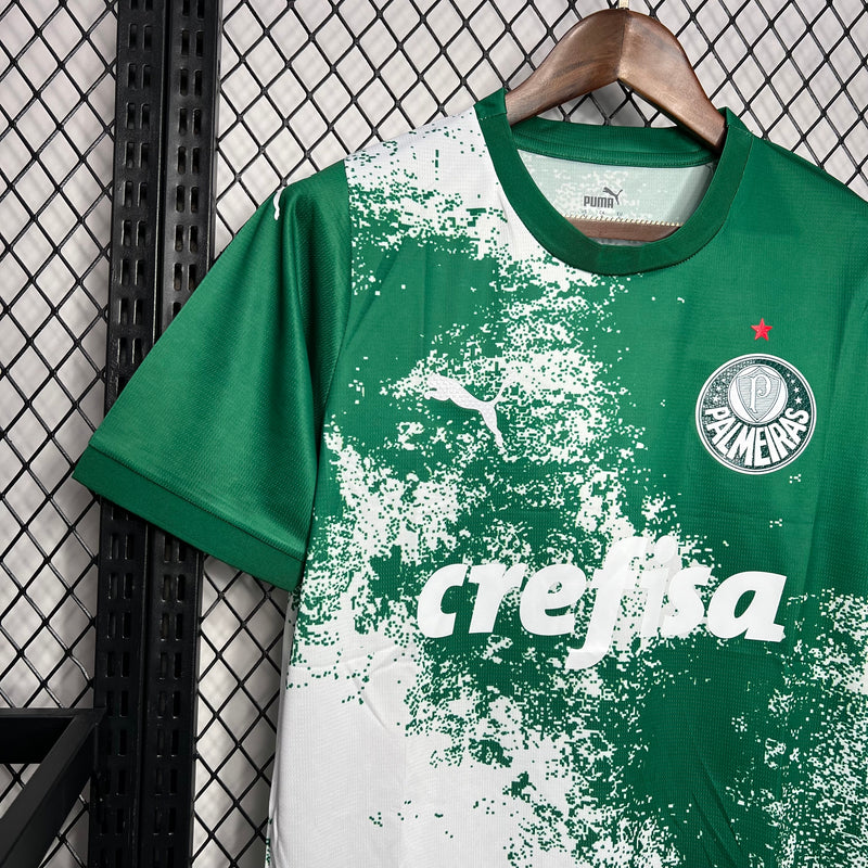 Camisa Palmeiras Special Edition 24/25 - Torcedor Puma Masculina - Verde e Branca - Crefisa