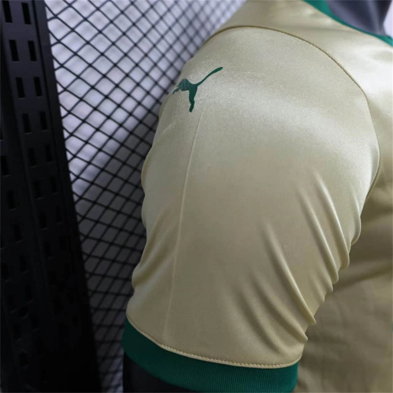 camisa-palmeiras-third-iii-3-dourada-crefisa-puma-24-25-neymar-messi-cr7-futebol