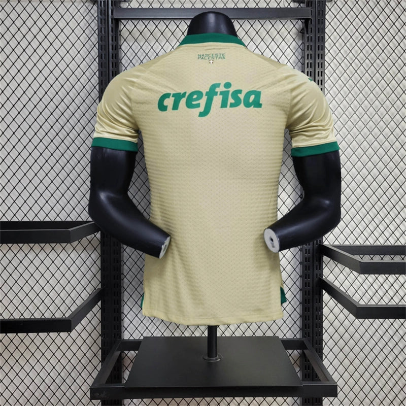 camisa-palmeiras-third-iii-3-dourada-crefisa-puma-24-25-neymar-messi-cr7-futebol