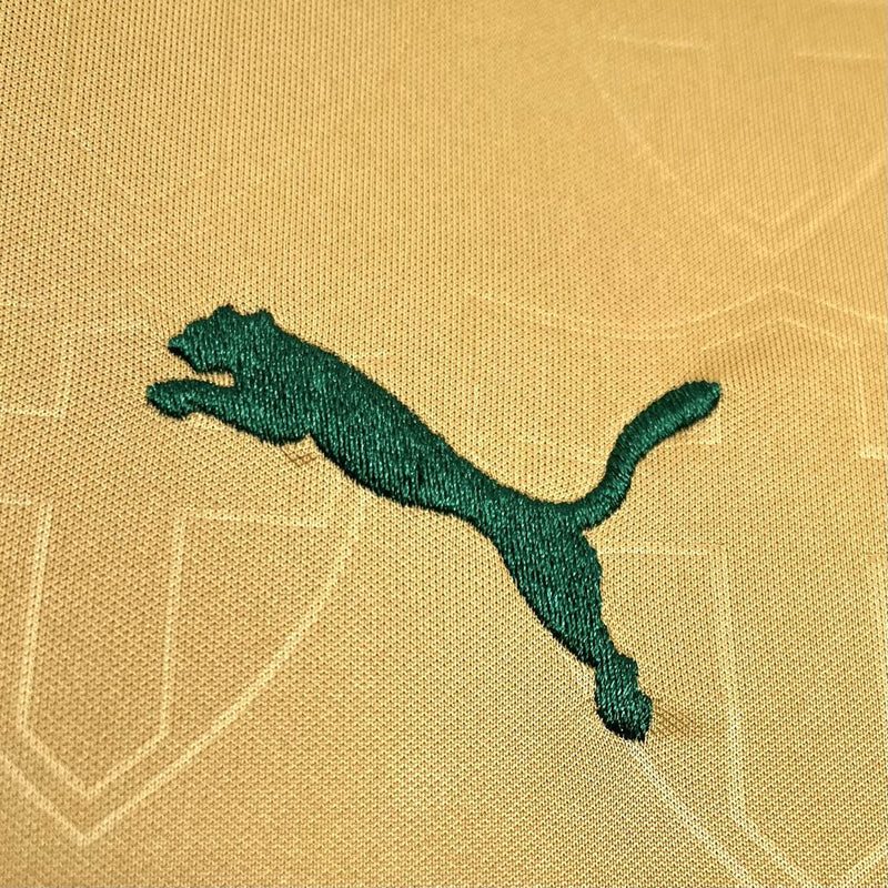 camisa-palmeiras-third-iii-3-dourada-crefisa-puma-24-25-neymar-messi-cr7-futebol 
