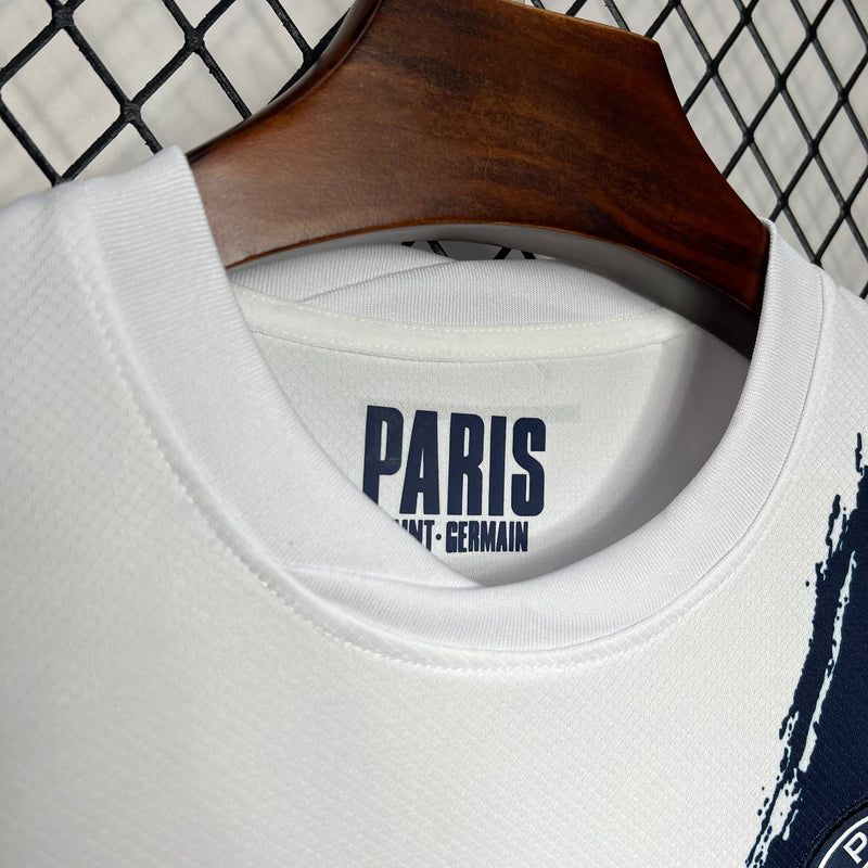 camisa-psg-special-branca-qatar airways-nike-24-25-neymar-messi-cr7-futebol