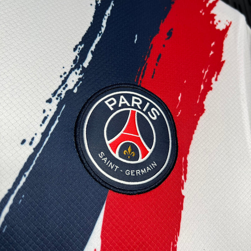 camisa-psg-special-branca-qatar airways-nike-24-25-neymar-messi-cr7-futebol