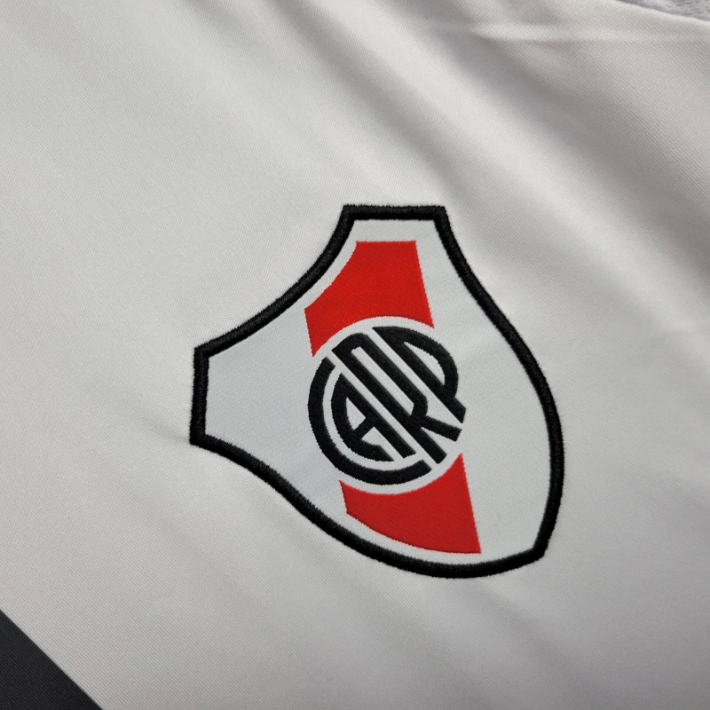 camisa-river plate-home-i-1-vermelha e branca-codere-adidas-25-26-neymar-messi-cr7-futebol 