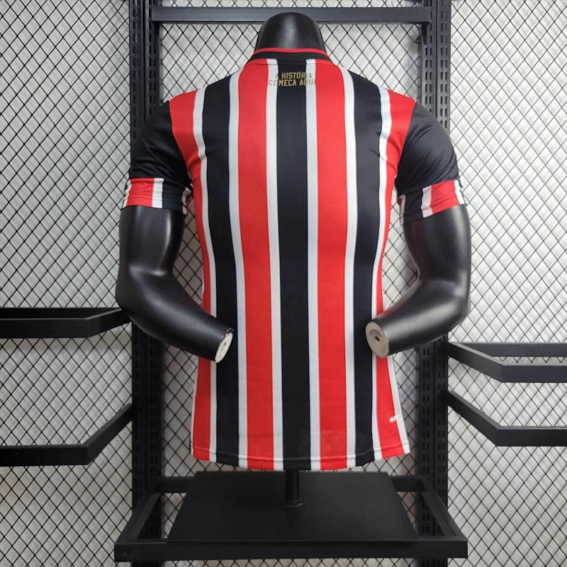 camisa-são paulo-away-ii-2-tricolor-new balance-24-25-neymar-messi-cr7-futebol