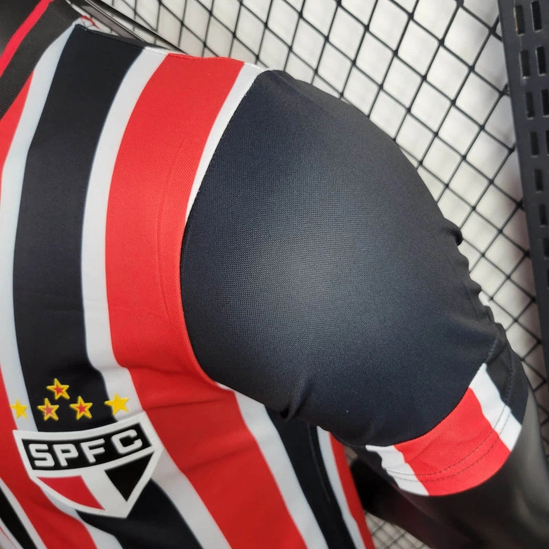camisa-são paulo-away-ii-2-tricolor-new balance-24-25-neymar-messi-cr7-futebol