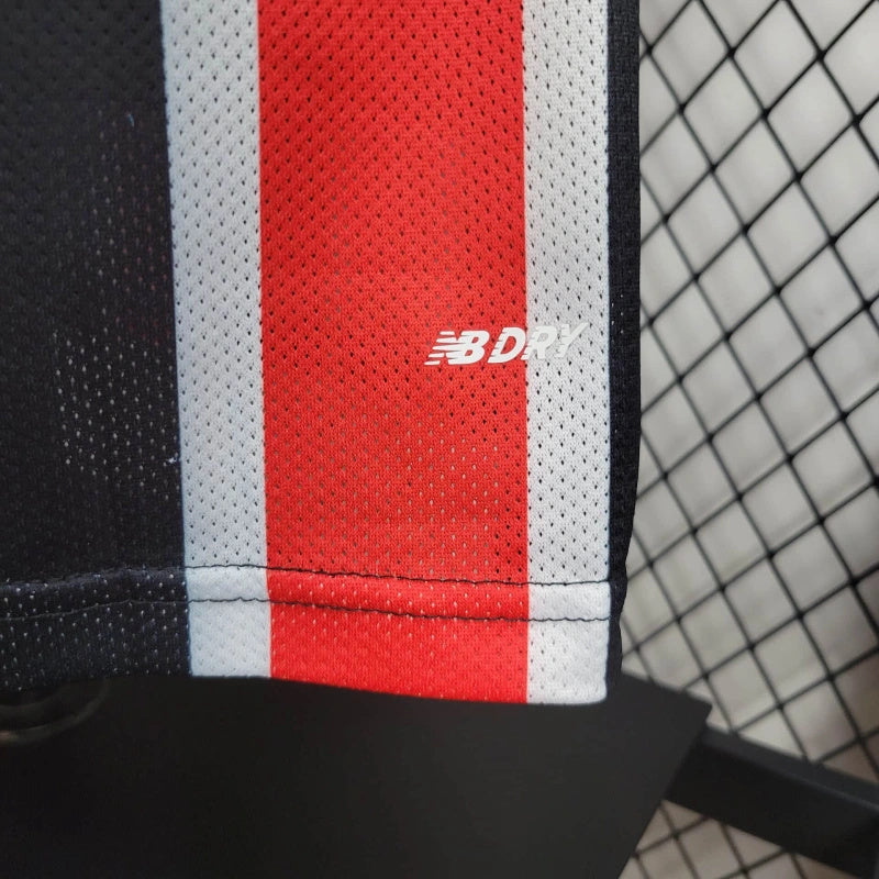 camisa-são paulo-away-ii-2-tricolor-new balance-24-25-neymar-messi-cr7-futebol
