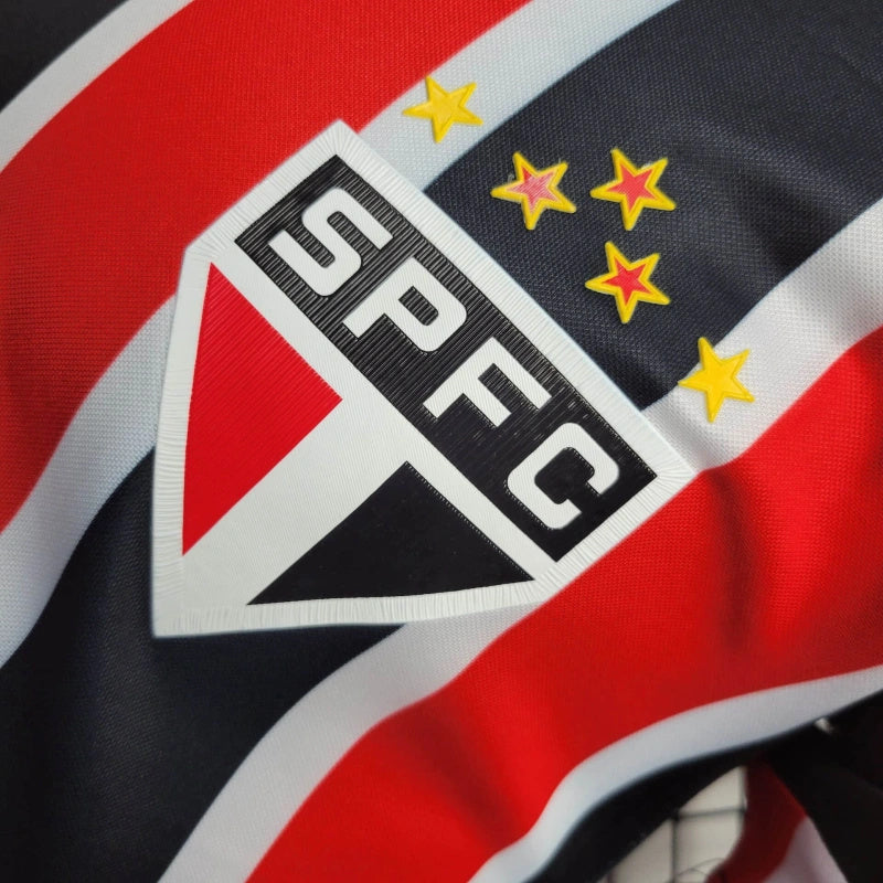 camisa-são paulo-away-ii-2-tricolor-new balance-24-25-neymar-messi-cr7-futebol