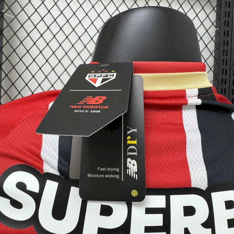 camisa-são paulo-away-ii-2-tricolor-superbet-new balance-25-26-neymar-messi-cr7-futebol