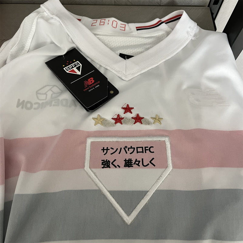 camisa-são paulo-home-i-1-branca-superbet-new balance-25-26-neymar-messi-cr7-futebol