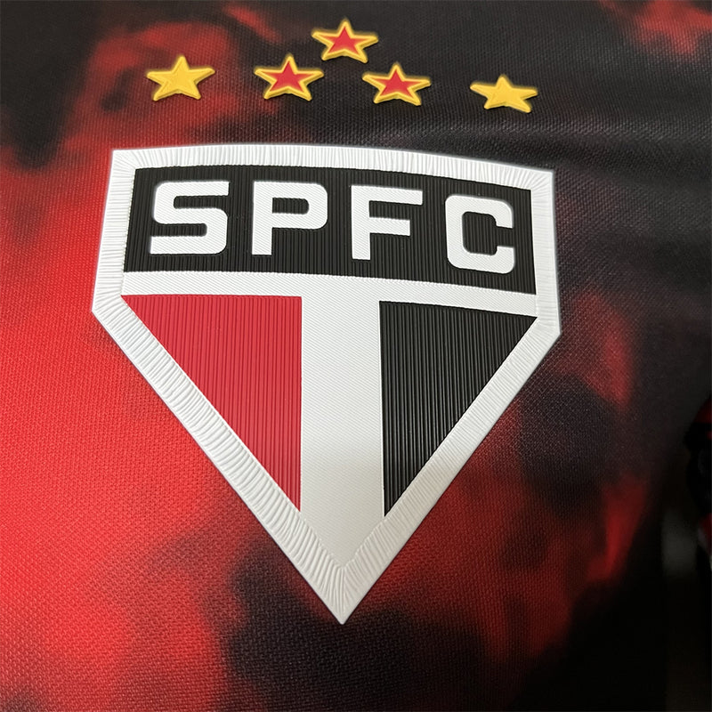 camisa-são paulo-thirdy-iii-3-comemorativa-new balance-24-25-neymar-messi-cr7-futebol