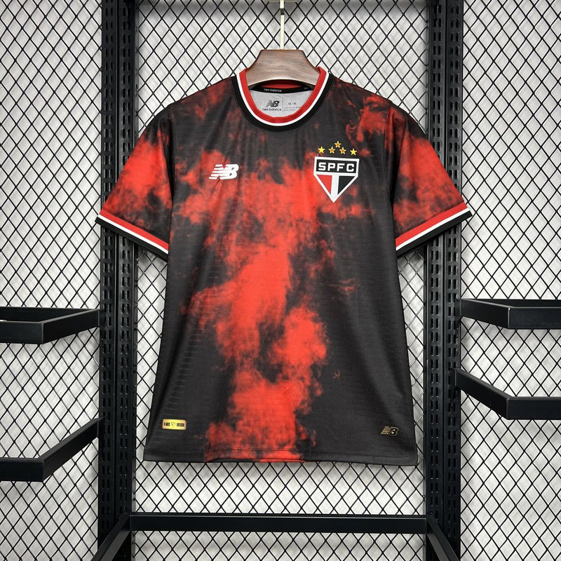 camisa-são paulo-third-iii-3-comemorativa-new balance-24-25-neymar-messi-cr7-futebol
