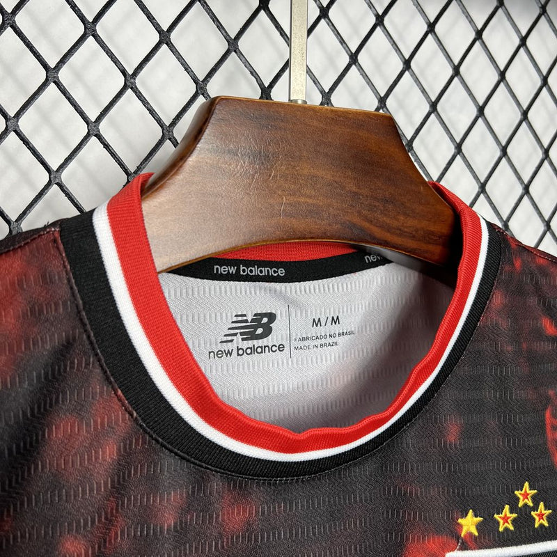 camisa-são paulo-third-iii-3-comemorativa-new balance-24-25-neymar-messi-cr7-futebol