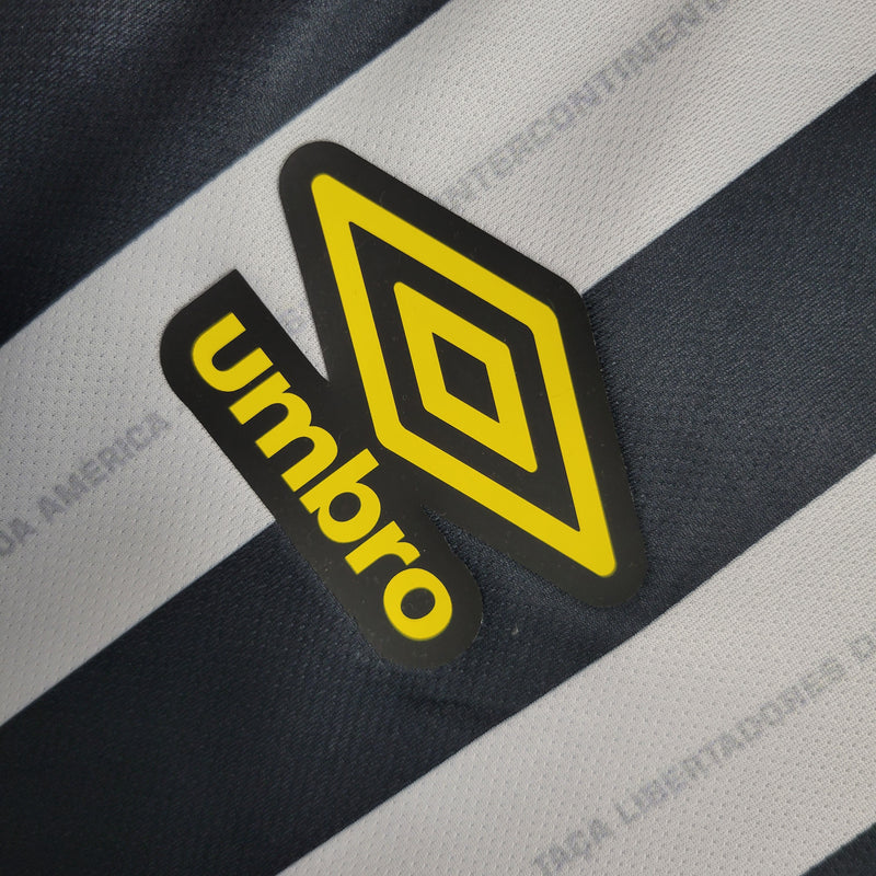 camisa-santos-away-ii-2-listrrada-masculina-umbro-23-24-neymar-messi-cr7-futebol 