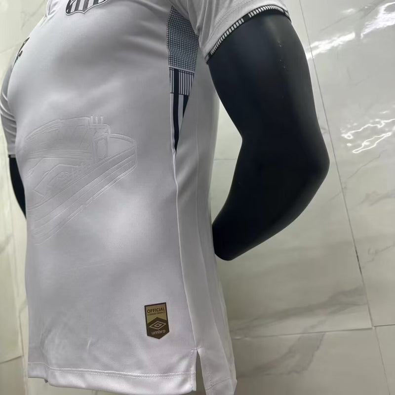 camisa-santos-home-i-1-branca-umbro-24-25-jogador-neymar-messi-cr7-futebol 